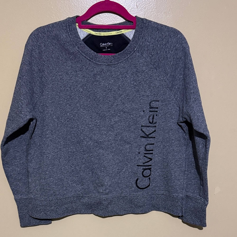 Calvin Klein Gray Crew Neck Sweater